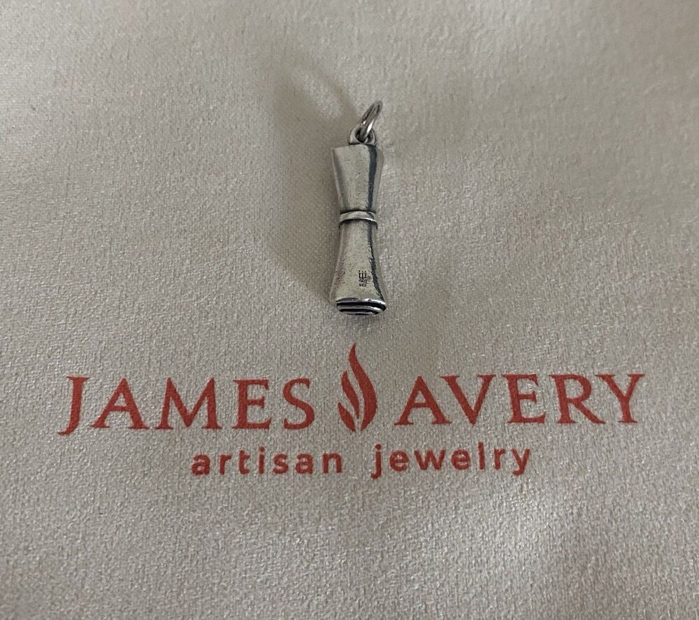 James Avery Sterling Silver Diploma Charm - Picture 2 of 2